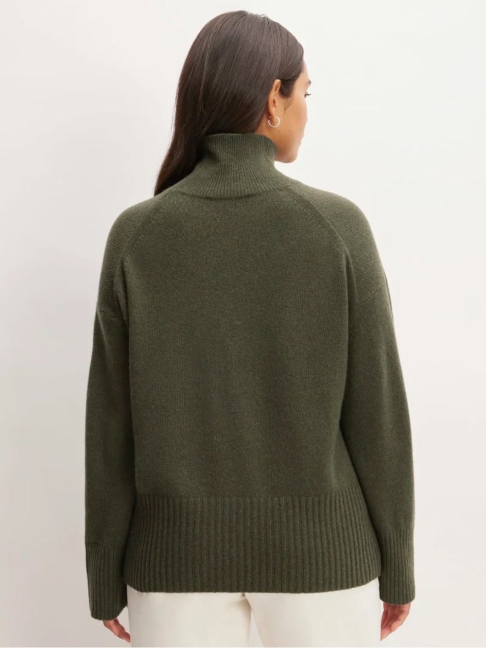EVERLANE THE CASHMERE OVERSIZED TURTLENECK  size medium - Picture 6 of 13